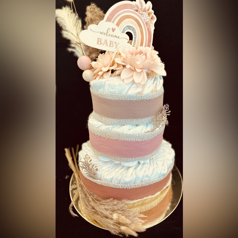 BoHo Diaper Cake!